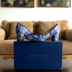 Sarah Flint Canvas Floral Print Pumps (Size 5, LIGHTLY USED)